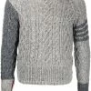 Thom Browne 4-Bar Fun-Mix Aran cable knit jumper