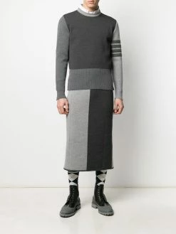 Thom Browne 4-Bar Fun Mix Shetland wool jumper