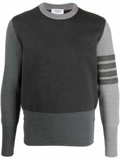 Thom Browne 4-Bar Fun Mix Shetland wool jumper