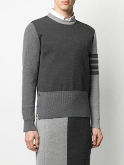 Thom Browne 4-Bar Fun Mix Shetland wool jumper