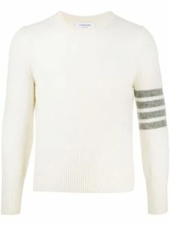 Thom Browne 4-Bar crew-neck Shetland wool jumper
