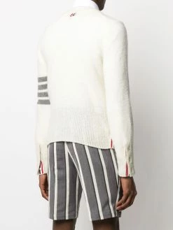 Thom Browne 4-Bar crew-neck Shetland wool jumper