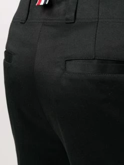 Thom Browne straight-leg twill cotton trousers