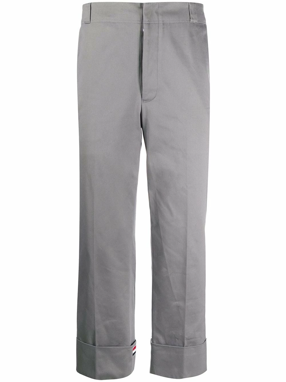 Thom Browne Twill beltloop straight trousers regular-fit & straight leg pants of men 1 Thom Browne twill beltloop straight trousers