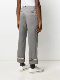 Thom Browne Twill beltloop straight trousers regular-fit & straight leg pants of men 10 Thom Browne twill beltloop straight trousers