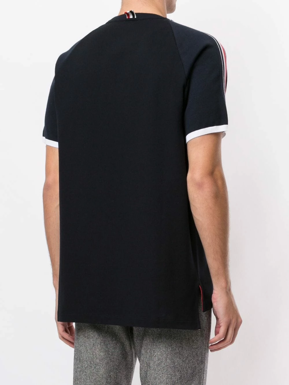 Thom Browne Classic pique short raglan sleeve T shirt t-shirts of men 4 Thom Browne classic pique short raglan sleeve T-shirt