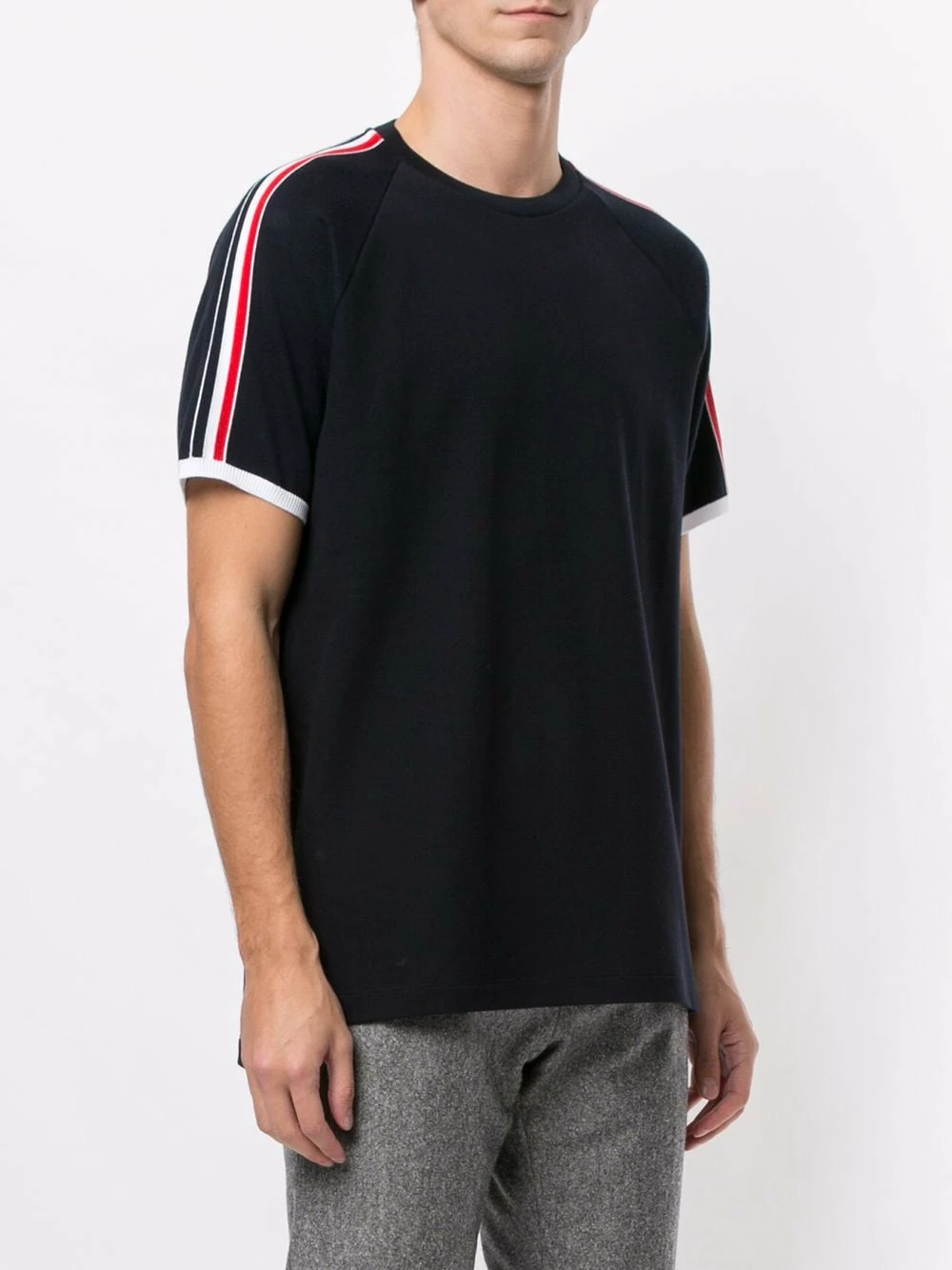 Thom Browne Classic pique short raglan sleeve T shirt t-shirts of men 3 Thom Browne classic pique short raglan sleeve T-shirt