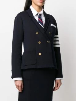 Thom Browne 4-Bar double-face wool double-breasted jacket