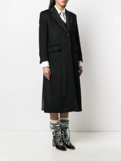 Thom Browne single-breasted cashmere zibeline coat