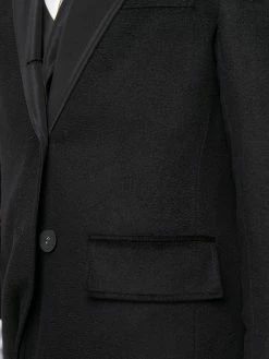 Thom Browne single-breasted cashmere zibeline coat