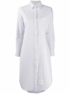 Thom Browne university-stripe Oxford shirt dress