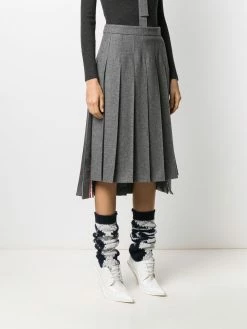 Thom Browne classic flannel pleated skirt