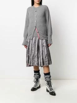 Thom Browne RWB stripe piqué-stitch cardigan