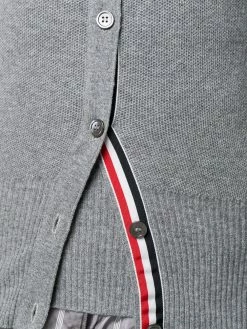 Thom Browne RWB stripe piqué-stitch cardigan