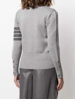 Thom Browne 4 Bar stripe V neck cardigan cardigans of women 8 Thom Browne 4-Bar stripe V-neck cardigan