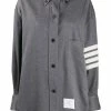 Thom Browne 4-Bar oversized shirt jacket
