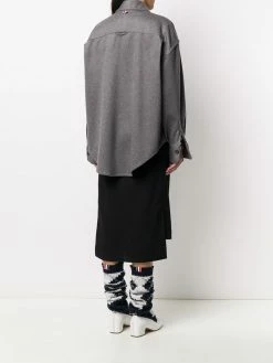 Thom Browne 4-Bar oversized shirt jacket