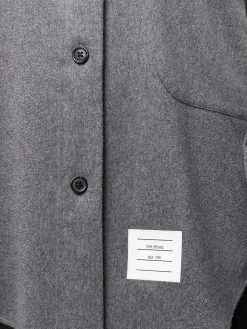 Thom Browne 4-Bar oversized shirt jacket