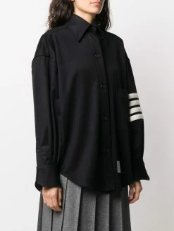 Thom Browne 4-Bar oversized cashmere shirt