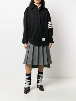 Thom Browne 4-Bar oversized cashmere shirt