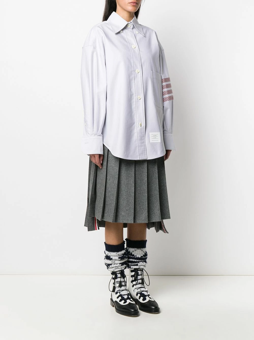 Thom Browne 4 Bar oversized Oxford shirt shirts of women 3 Thom Browne 4-Bar oversized Oxford shirt