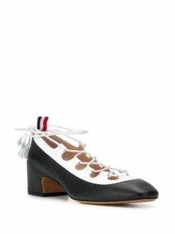Thom Browne Ghillie block-heel pumps