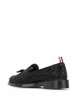 Thom Browne Opera bow appliqué embellished loafers