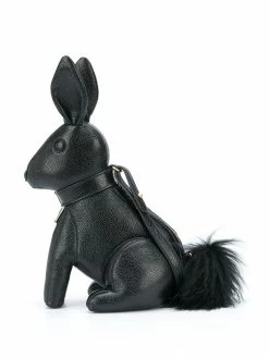 Thom Browne small Rabbit pebbled leather shoulder bag