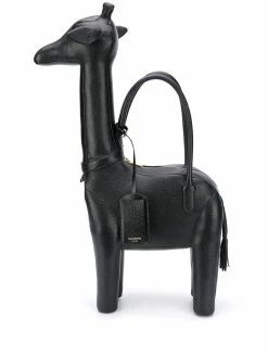 Thom Browne Giraffe pebbled leather tote bag