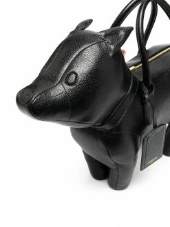 Thom Browne FOX BAG IN PEBBLE GRAIN LEATHER