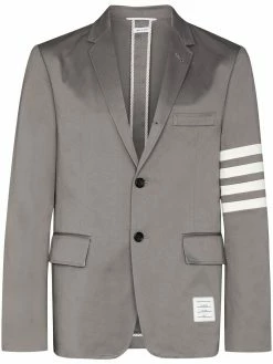 Thom Browne 4-bar stripe single-breasted blazer