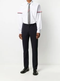 Thom Browne RWB stripe buttoned shirt