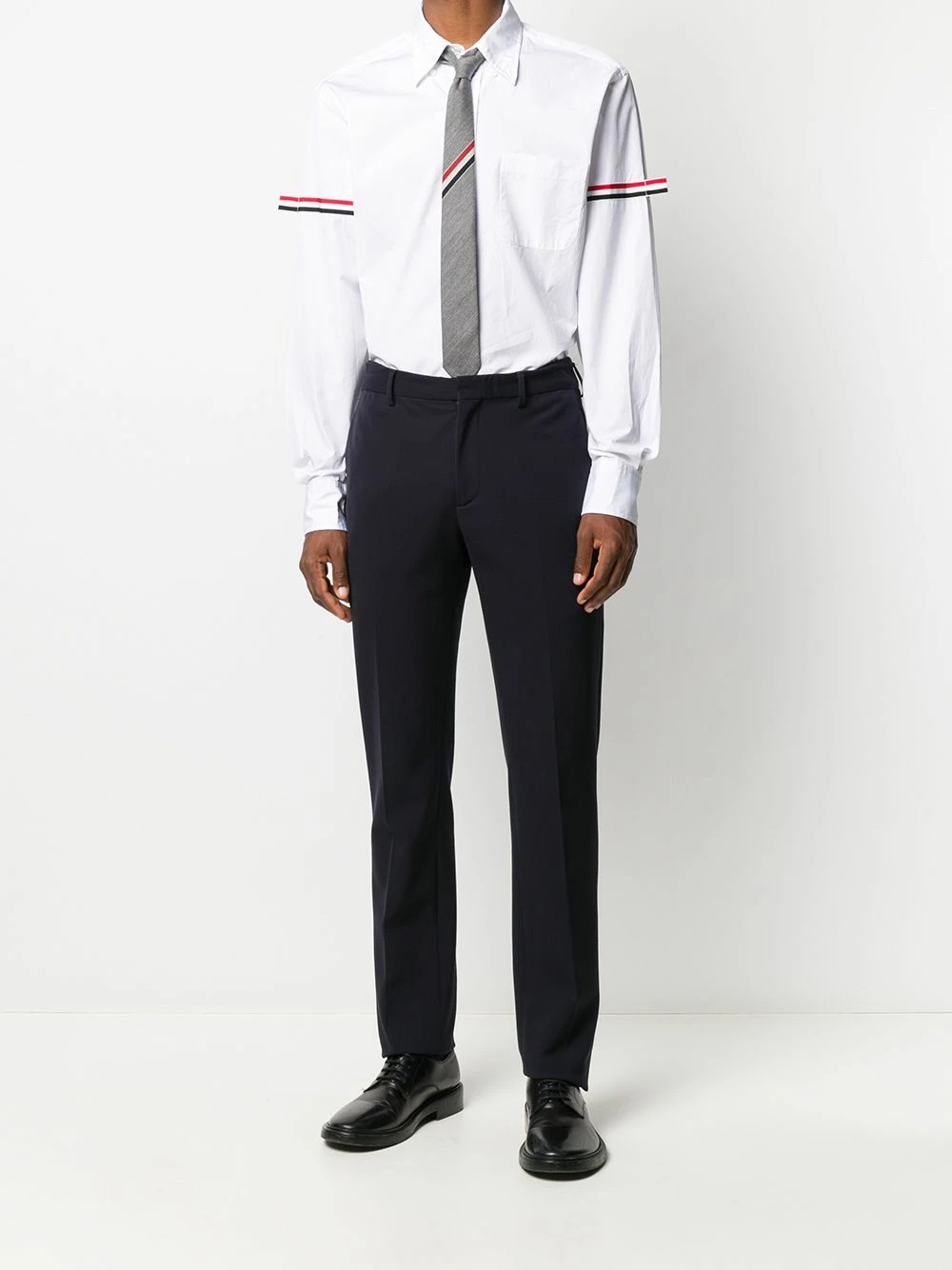 Thom Browne RWB stripe buttoned shirt shirts of men 2 Thom Browne RWB stripe buttoned shirt