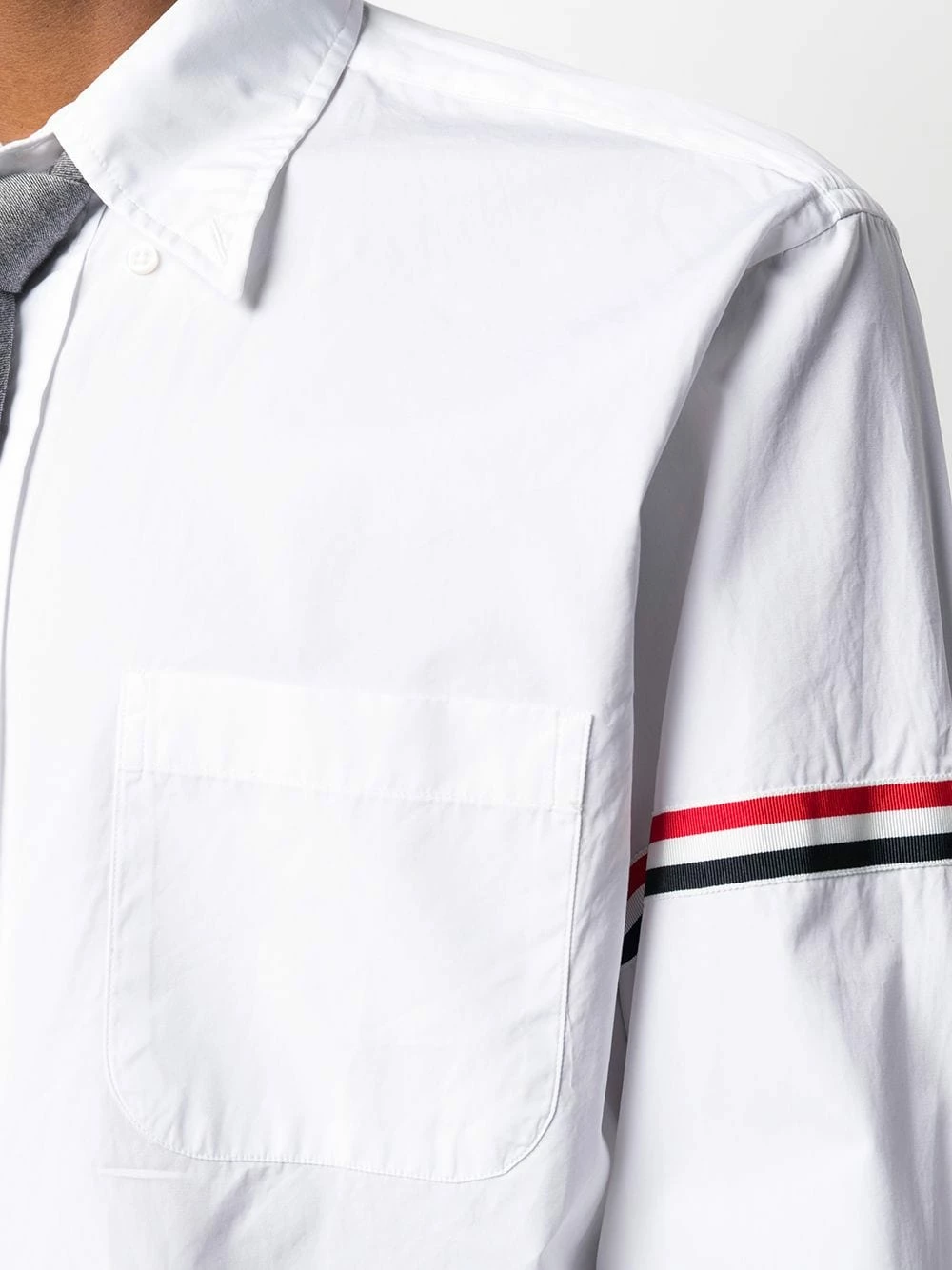 Thom Browne RWB stripe buttoned shirt shirts of men 5 Thom Browne RWB stripe buttoned shirt