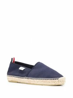 Thom Browne logo-label canvas espadrilles