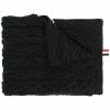 Thom Browne 4-Bar Aran merino wool scarf