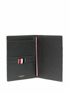 Thom Browne 4 bar passport holder wallets & billfolds of men 5 Thom Browne 4-bar passport holder