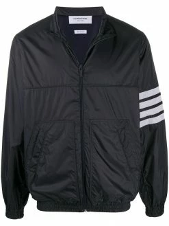 Thom Browne 4-Bar ripstop zip-up jacket