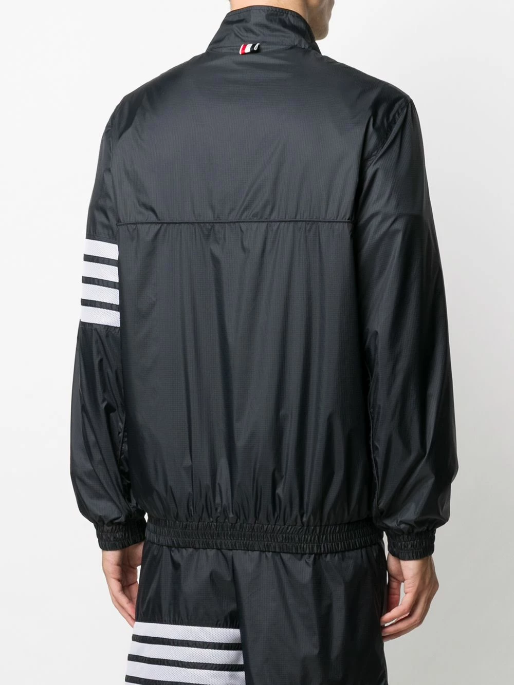 Thom Browne 4 Bar ripstop zip up jacket sport jackets & windbreakers of men 4 Thom Browne 4-Bar ripstop zip-up jacket