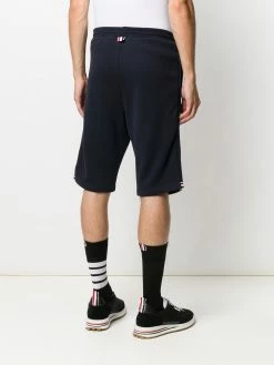 Thom Browne side stripe insert loopback track shorts