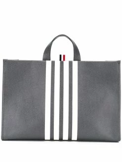Thom Browne vertical stripe tote bag