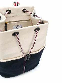 Thom Browne double-face canvas sailor bag
