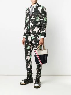 Thom Browne large double-face canvas bucket bag