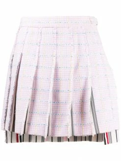 Thom Browne dropped back pleated mini skirt