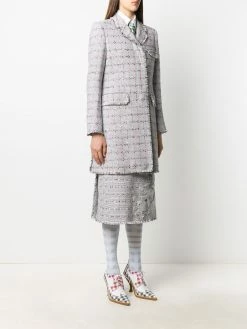 Thom Browne single-breasted tweed coat