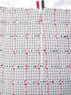 Thom Browne windowpane university check tweed pencil skirt