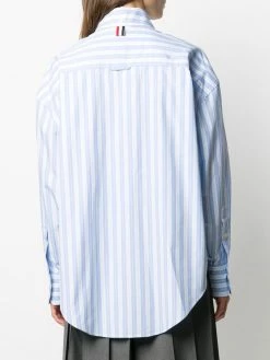 Thom Browne Trompe l'oeil bar stripe necktie shirt shirts of women 8 Thom Browne trompe l'oeil bar stripe necktie shirt