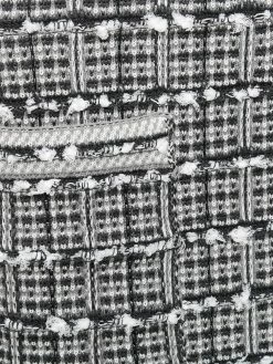 Thom Browne windowpane jacquard sleeveless pencil dress