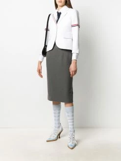 Thom Browne single-breasted stripe detail blazer