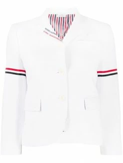 Thom Browne single-breasted stripe detail blazer